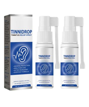 Luhaka Tinnidrop Tinnitus Relief Spray Tinnitus Relief For Ringing Ears Drops Earwax Cleaning Spray Ear Tinnitus Relief Ear Wax Removal Earwax Cleaning Care Spray (2pcs)