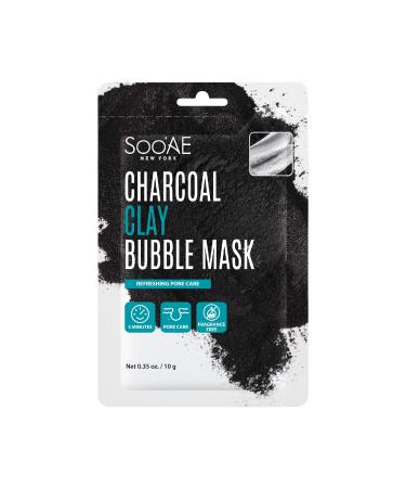 SOOAE Charcoal Clay Bubble Mask - 12 Pack | Carbonated Blackhead Care & Oily Skin Detox | Kaolin Bentonite & Activated Charcoal | Korean Skincare Solution - Buy Online on SooperMarket.com