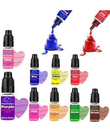 oceanevo Food Colouring - Liquid Concentrated Food Colours for Ice-cream Fondant Cake Icing & Decorating Baking Edible Food Grade Dye Droplets (Green 1 Litre) Green 10 ml (Pack of 1) - Buy Online on SooperMarket.com