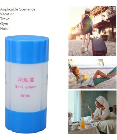 Verdant Touch Toiletries Bottle 4 in 1 Travel Bottle Leak Proof Pre Printed Refillable Toiletries Container for Shampoo Lotion 60ml Blue - Buy Online on SooperMarket.com