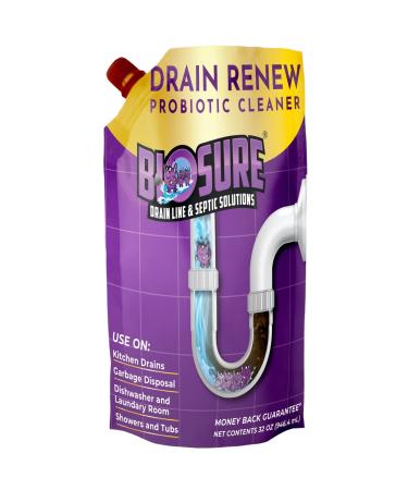 DRAIN RENEW Drain Line Maintenance and Septic Tank Treatment: The Ultimate Drain Cleaner for Your Drains Showers Sinks and Toilets - Keep Your Pipes Clear and Septic System Healthy