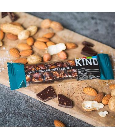 Kind Dark Chocolate Cereal Bar - Gluten Free Snack with Nuts & Sea Salt 3 x 30g (15 Pack) | International Shipping - Buy Online on SooperMarket.com