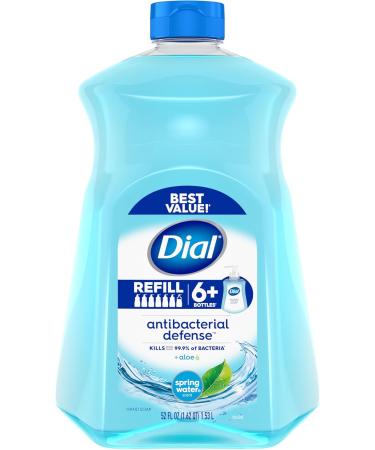 Dial Antibacterial Liquid Hand Soap Refill Spring Water 1.53L Blue - Buy Online on SooperMarket.com