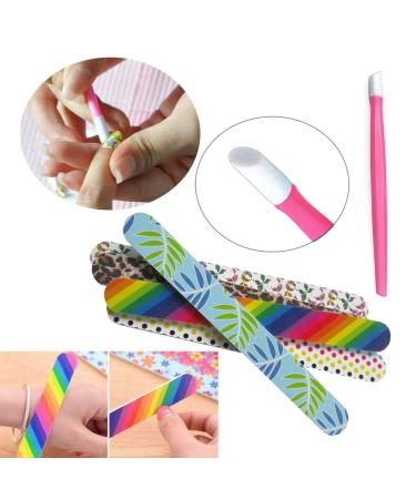 48 Sheet Water Transfer Nail Sticker Decals with Rhinestones, Metal Studs, Nail Files, Dotting Pen - Nail Art Tools Kit for DIY Manicure and Fingernail Designs - Buy Online on SooperMarket.com