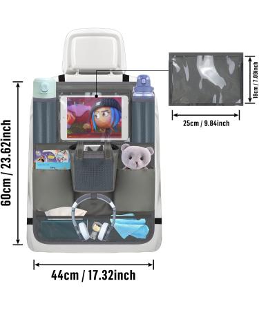 Annmore Car Organizer with Toniebox Holder and iPad Bag - Seat Back Cover and Organiser for Tonies Characters - Grey - 1 Piece - Buy Online on SooperMarket.com
