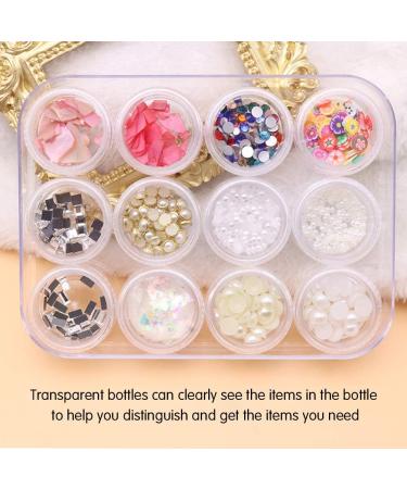 Huayue 80-Piece Transparent Cosmetic Containers Set - Empty Cans for Creams Lip Balm Candles & Nail Art - Ideal Travel & Sample Jars - Buy Online on SooperMarket.com