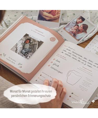 Buy Mintkind Baby Album My First Year of Life - Customizable Photo Album & Sticker Set | Perfect Baby Gift for Boys & Girls | Baby Diary from Birth - Buy Online on SooperMarket.com