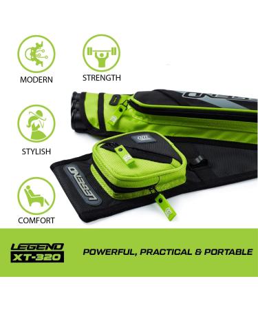 LEGEND XT320 Archery Quiver - Nylon Hip Quiver with 3 Arrow Tubes - Adjustable Waist Belt - Right Handed Green - Buy Online on SooperMarket.com