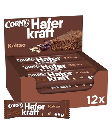 Oat bar Corny Haferkraft Cocoa whole grain & vegan large pack 12x65g