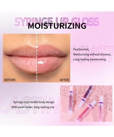 3 Colors Lip Plumping Booster Set - Natural Fuller Gloss Hydrating Lip Care Serum Glitter Finish (04+05+06 - Buy Online on SooperMarket.com