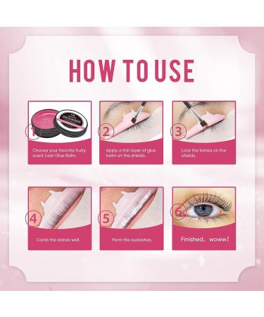 PERMANIA Peach Lash Lift Rod Adhesive & Brow Lamination Glue - Strong Viscosity & Water Solubility for Lash Perm Kit - Buy Online on SooperMarket.com