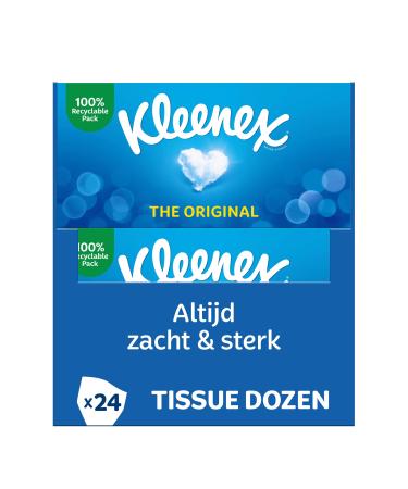 Kleenex Original Tissues - 1728 tissues - 24 x 72 pieces - value pack blue