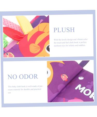 Abaodam 4-Piece Crumpled Fabric Book Set for Toddlers | Soft Baby & Children's Toys | Ideal Fabric Books for Young Kids - Buy Online on SooperMarket.com