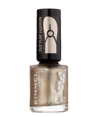 Rimmel - 60 Second Super Shine - Nail Polish - Flip Flop 818 818 Gold Addiction