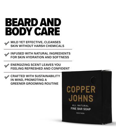 Bar Soap for Beard & Body | Natural Oils & Organic Shea Butter | Oats & Honey | 5 oz | International Shipping Available - Buy Online on SooperMarket.com