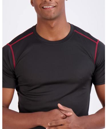Real Essentials Men's Mesh Performance Quick Dry Tech Stretch Ultra-Soft Breathable Short Sleeve Crew Active T-Shirt X-Large 5 Pack - Buy Online on SooperMarket.com
