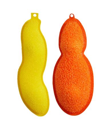 Virtcooy Beans-Shaped Bottle Cleaning Sponge | Bottle Pea Sponge Bottle Cleaning Sponge Magic Beans Bottle Cleaning Beans Reuseable Bottle Cleaning Sponge for Internal Cleaning of Small Mouth 6 Pieces
