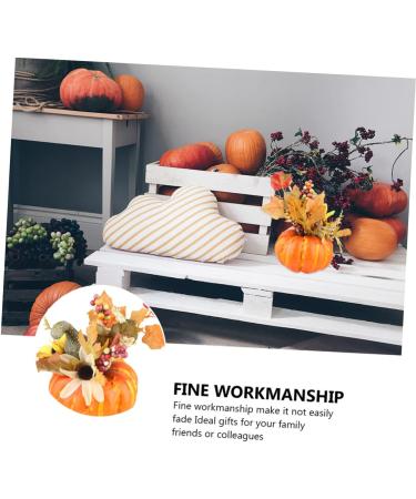 AOKWAWALIY 2pcs Pumpkin Ornaments Sunflower Ornament Simulation Halloween Pumpkin Realistic Pumpkin Photography Prop for Halloween Decor Simulation Pumpkin Household Potted Plant Foam - Buy Online on SooperMarket.com