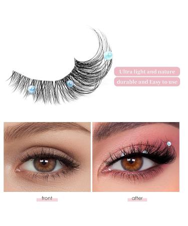 24 Pairs Handmade False Eyelashes | Wispy Fluffy Cat Eyelashes - Versatile Styles & Ultra-Comfortable for Everyday Glam - Buy Online on SooperMarket.com