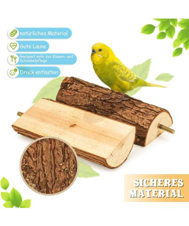Reyshin Bird Seating Board Set - 4 Pieces Bird Playground Accessories with 5 Rat Balls for Budgies Canaries and Lovebirds - Ideal Bird Cage Toys - Buy Online on SooperMarket.com