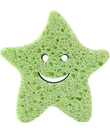 Toseky Kids Bath Sponge | Soft Baby Body Wash Scrubber Wood Pulp Sponge | Shower Sponge Dead Skin Remover Cute Shower Brush Bath Supplies for Toddler Kids Baby Green - Buy Online on SooperMarket.com