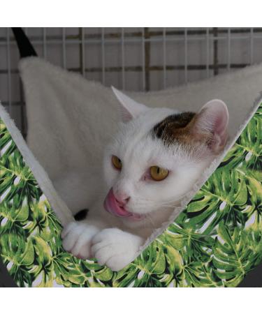 RayCC Adjustable Cat Hammock - Green Leaves Cat Bed for Small Dogs - Buy Online on SooperMarket.com