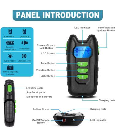 Dog Training Collar with Remote Rechargeable Waterproof Dog Behavior Correct Trainer with Safety Lock Sound & Vibration Modes 1000Ft Remote Range Remote Anti bark Collar for All Dogs - Buy Online on SooperMarket.com