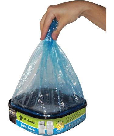 LitterLocker Cat Litter Disposal System + LitterLocker Design and Design Plus Refill Locker (Blue) Litter Disposal System + Refill Locker Blue - Buy Online on SooperMarket.com