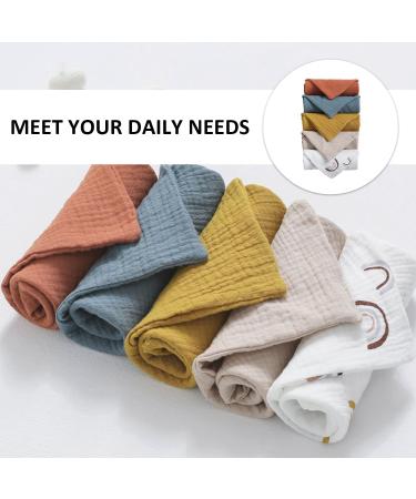 GVSAVY Set of 5 Kids Crepe Small Towelettes - Baby Bibs and Multi-Use Cloth Towels - Buy Online on SooperMarket.com