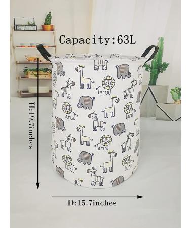 MAIZMZ Large Waterproof Animal-themed Storage Bin - Ideal for Laundry, Toys, and College Dorms - Yellow - Lightweight and Durable - Buy Online on SooperMarket.com