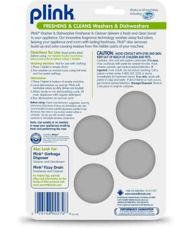Plink-9024 Summit Washer & Dishwasher Freshener Cleaner - 4 Tabs Yellow | International Shipping Available - Buy Online on SooperMarket.com