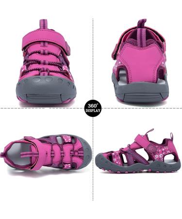 CSGKAG Closed Summer Beach Sandals for Boys & Girls - Sports Outdoor Trekking Shoes EU Size 27 - Rose Red - Buy Online on SooperMarket.com