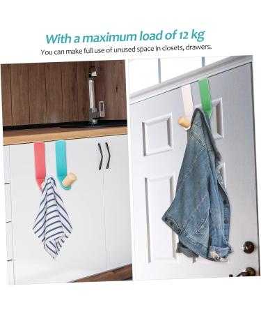 Baluue 8 Pcs Door Hook Cabinet Door Towel Holder Plant Hangers Robe Hanger Hook for Bathroom Key Towel Hook - Buy Online on SooperMarket.com