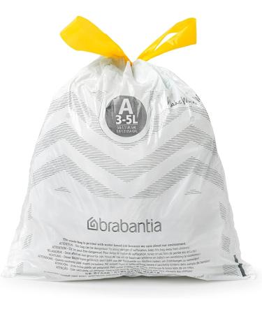 Brabantia Perfectfit Donation Pack Garbage Bags A (3L) - Extra Strong White (40 Bags) - Buy Online on SooperMarket.com