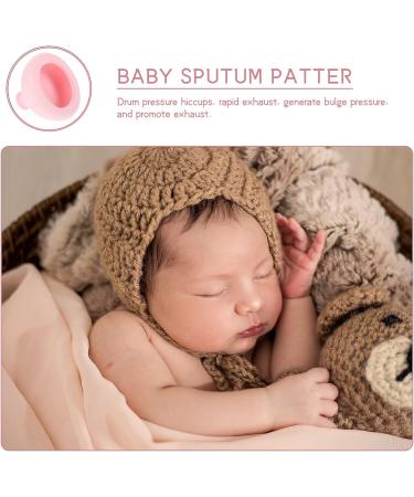 Baby Palm Chest Pressure Drum Cup | Silicone Massager for Baby Phlegm | Pink | 7.7X7.7X5.7CM - Buy Online on SooperMarket.com