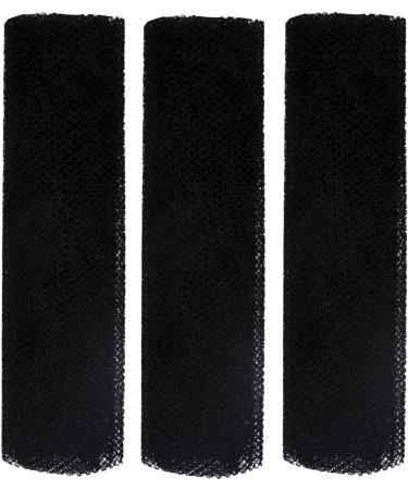Visiblurry African Net Sponge | African Mesh Cloth Net Scrubber Bath Towel - Dead Skin Removal Bath Sponges for Women & Men Black - Buy Online on SooperMarket.com