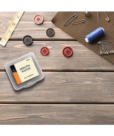 500 Pack 1.5Inch Safety Pins Bulk with Convenient Box - Size 2 Small Pins for Clothes, Home, Office - Buy Online on SooperMarket.com