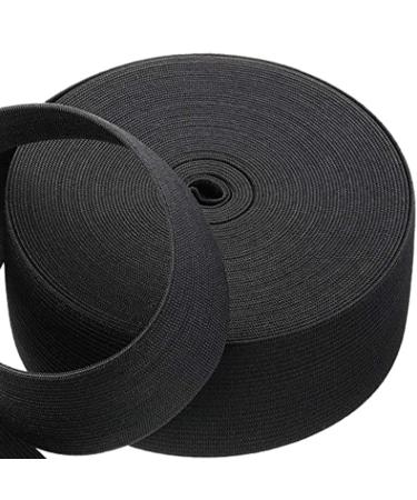 VIAILI 3 Inch by 6 Yard Heavy Stretch High Elasticity Elastic Spool Knit Elastic Bands for Sewing (Black  3inch) black 3inch