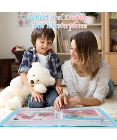 ZYNERY 2 Pack A3 Diamond Painting Storage Book | 60 Pages Art Portfolio for 12x16 inch Diamond Painting | Large Art Folder in Pink and Blue - Buy Online on SooperMarket.com