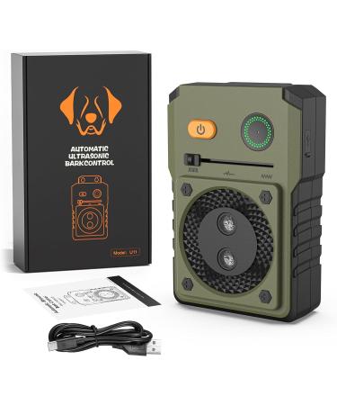 Bubbacare Anti Barking Device Ultrasonic Dog Barking Device with 3 Modes Up to 50FT Effective Control Range IPX4 Waterproof Sonic Anti Bark Device for Outdoor Indoor Use Green - Buy Online on SooperMarket.com