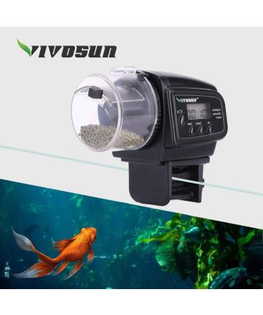 VIVOSUN Programmable Automatic Fish Feeder | Volume Timer Control - Buy Online on SooperMarket.com