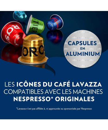 Lavazza Qualit Oro Coffee Capsules - Fruity-Floral Arabica Beans Nespresso Compatible 10 Pack - Buy Online on SooperMarket.com