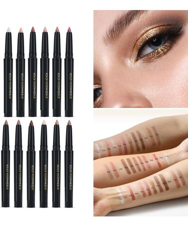 Eyeshadow Pen Collection 6 Colros Creamy Eyeshadow Sticks Long Wear Makeup Set For Women B - Buy Online on SooperMarket.com