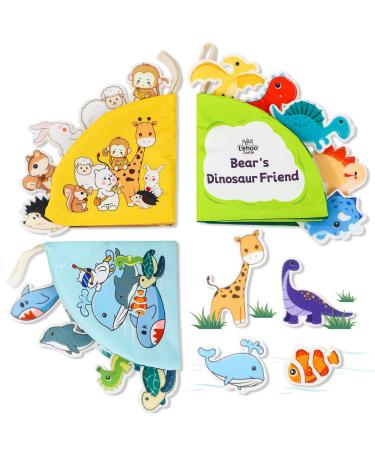 Lehoo Castle 3 PCs Baby Book Feeling Book Baby from 6 months with tearable cattle baby toys stroller toys for newborns from 0 3 6 9 12 months