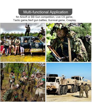 Emageren Foldable Airsoft Masks & Protective Glasses | Half-Facial Protection for Halloween Cosplay Paintball & Military Use - Buy Online on SooperMarket.com