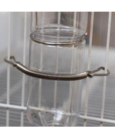 5PCS Spring With 2 Clips Used Singly In Combination To Hold Rabbit Water Dispenser Drinking Bottle For Small Animals Spring Clips Clamps - Buy Online on SooperMarket.com