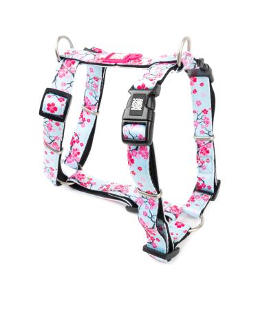 Max & Molly dog harness in H-shaped ultra-comfortable dishes dog made of neoprene for very small dogs Cherry Bloom/XS padded safe & ultra light-comfort for your loyal companion XS Cherry Bloom