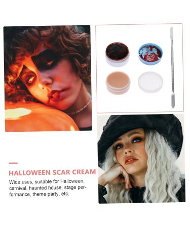 Buy Housoutil Halloween Scar Cream Makeup Set - Special Effects Spatula & Water Dipper for Realistic Modeling | International Shipping Available - Buy Online on SooperMarket.com