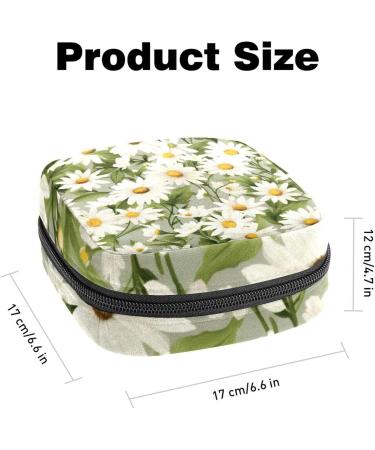 Chamomiles Sanitary Napkin Storage Bag | Menstrual Cup Pouch | Nursing Pad Holder | Period Bag for Women & Teen Girls - Multi-colored - Buy Online on SooperMarket.com