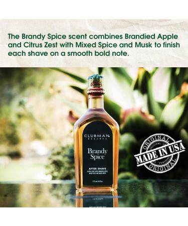 Clubman Reserve Brandy Spice After Shave Lotion 6 oz - Soothing Aftershave for Men - Buy Online on SooperMarket.com